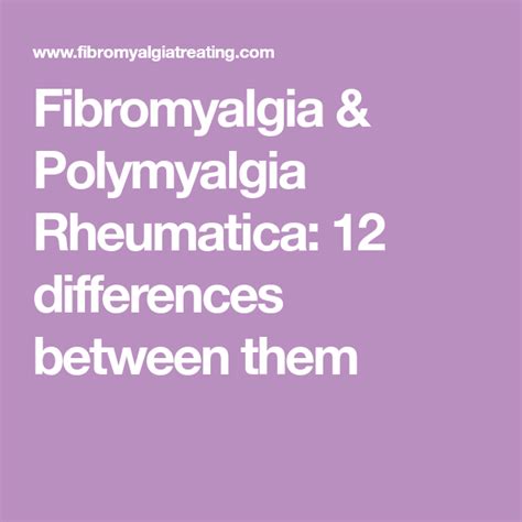 12 Differences Between Fibromyalgia And Polymyalgia Rheumatica With Images Polymyalgia