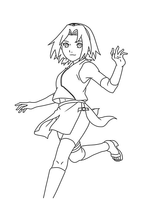 Coloriages Sakura Haruno Coloriagesonly