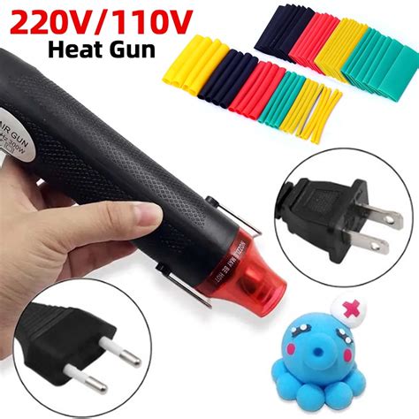 W Heat Gun Hot Air Electrical Power Mini Gun Blower Handheld With Heat Shrink Butt DIY