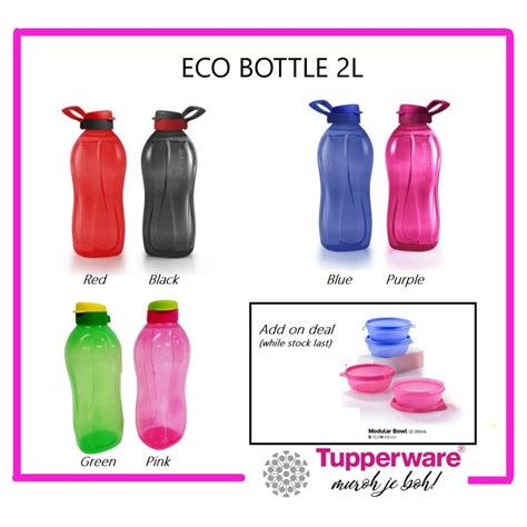 READY STOCK Handle Eco Bottle 2L Giant Water Bottle 2 Litre Botol