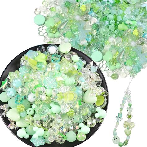 Amazon G Pcs Aesthetic Acrylic Assorted Beads Cute