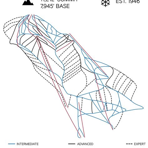 Aspen Colorado Printable Ski Map 16x20 - Etsy