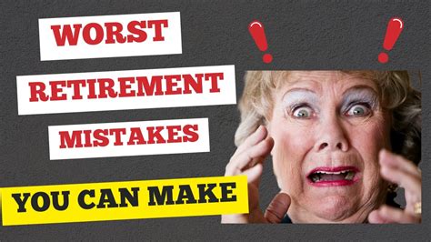 The Biggest Retirement Mistakes And How To Avoid Them Youtube