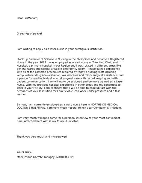 Cover Letter To Write An Effective Cover Letter In Applying A Job