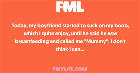 Intimacy Today My Boyfriend Started To Suck On My Boob Which I Quite Fml