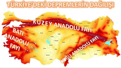 Türkiye de Depremlerin Dağılışı harita deprem YouTube