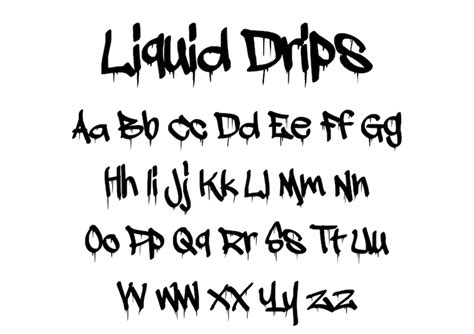 Liquid Font Svg Dripping Alphabet Dripping Cut Files Svg Files