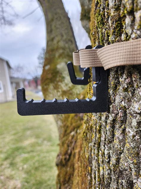 Saddle Hunting Bow Hanger With 3 Hanging Molle Clips Tethrd Topy Cruzr