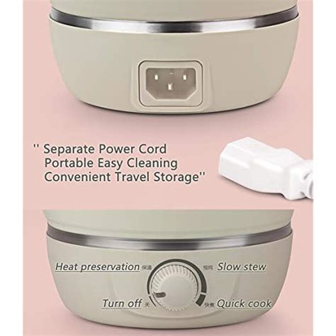 Foldable Electric Hot Pot Cooker Dual Voltage100V 240V Mini Kettle Food Grade EBay