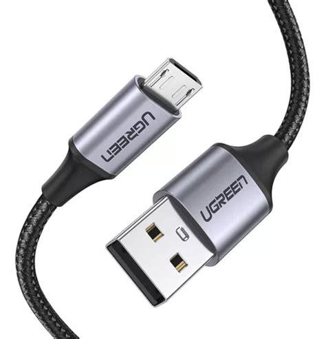 Cable Micro Usb Macho A Usb 2 0 A Macho 1 Mts Datos Y Cargar MercadoLibre