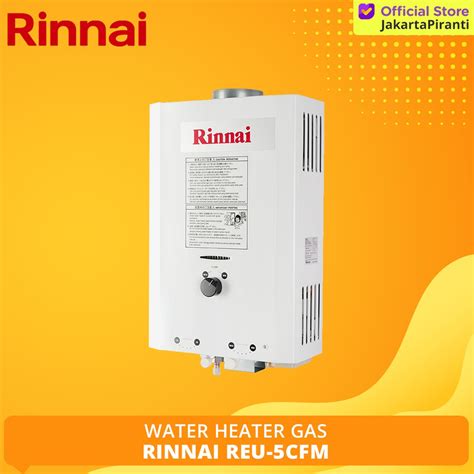 Jual Pemanas Air Water Heater Gas Rinnai Reu Cfm Shopee Indonesia