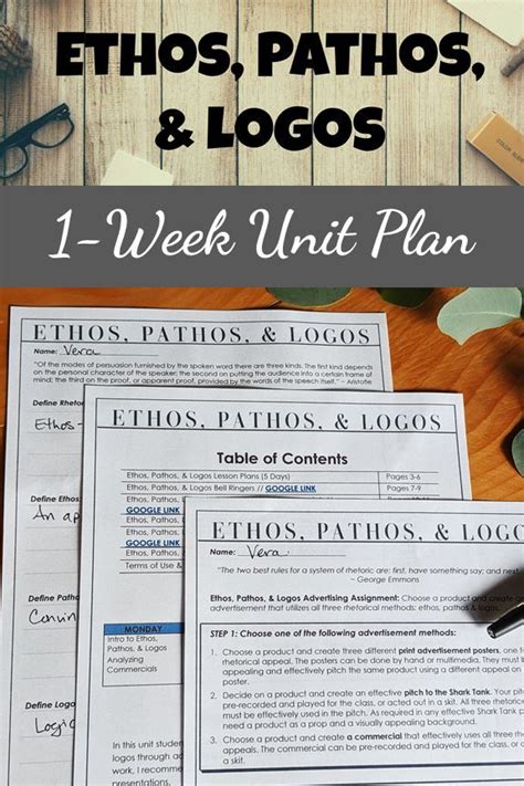 Ethos Pathos Logos Activities In Advertisements 1 Week Unit For