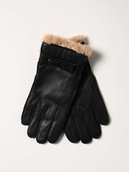 BARBOUR: gloves for man - Black | Barbour gloves MGL0013 online on ...