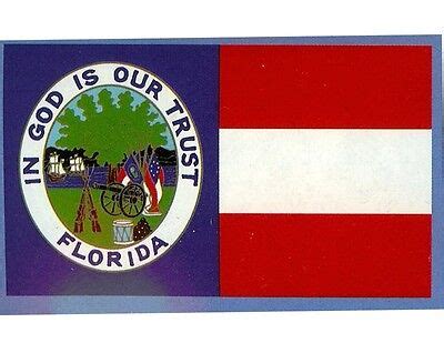 3x5 ft Florida Republic Civil War Flag 1861 In God Is Our Trust Print ...