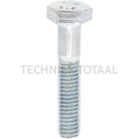 Hexagon Head Bolt M6x30 DIN 931 Techniek Totaal Techniek Totaal