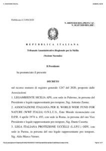 Decreto Presidente Del Tar Rigetto Richiesta Sospensiva Al C V