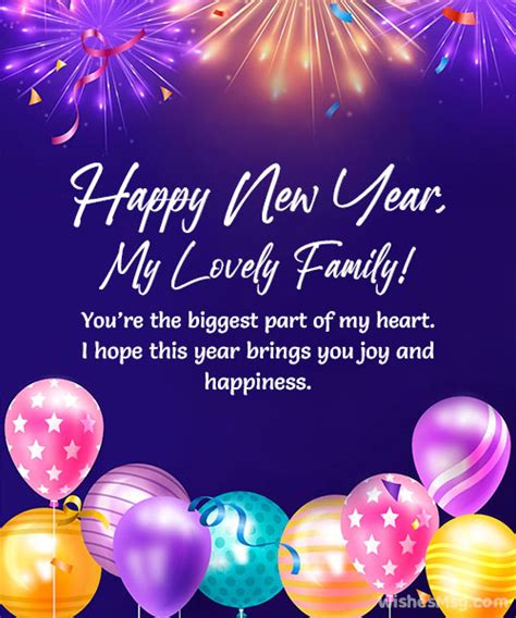 New Year Wishes for Family and Family Members (2025) - WishesMsg