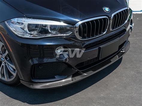 BMW F15 X5 M Sport 3D Style Carbon Fiber Front Lip Spoiler 2014 2018