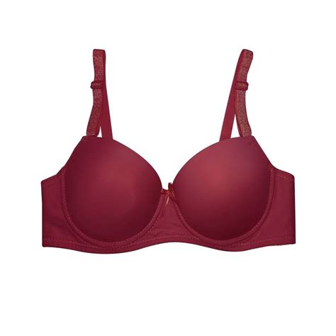 Brasier Secret Treasures Talla 34B Liso con Moño Vino Walmart