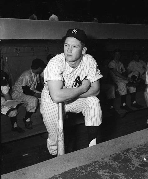 Mickey Mantle In Yankee Dugout Photograph By Frederic Lewis Fine Art