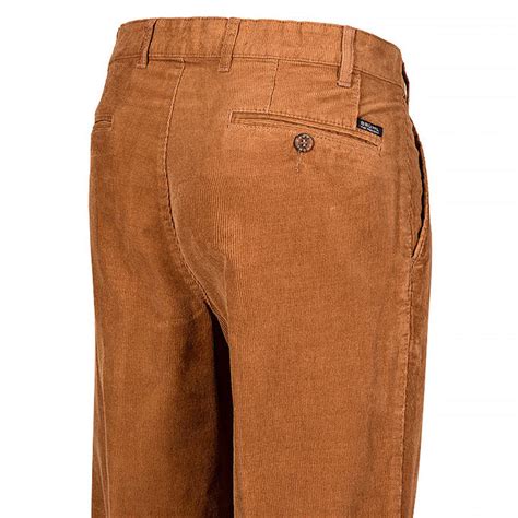 Bruhl 130330 810 Montana Gold Corduroy Chino Trousers Baks Menswear