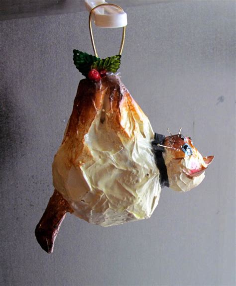 Handmade Fat Cat Ornament Siamese Hanging Fat Cat With Pin Etsy