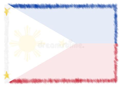 Border Made with Philippines National Flag Stock Illustration ...