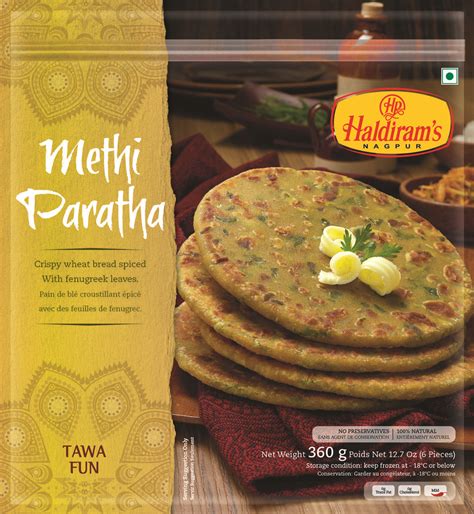 Buy Methi Paratha | Frozen Food - Haldiram's Minute Khana