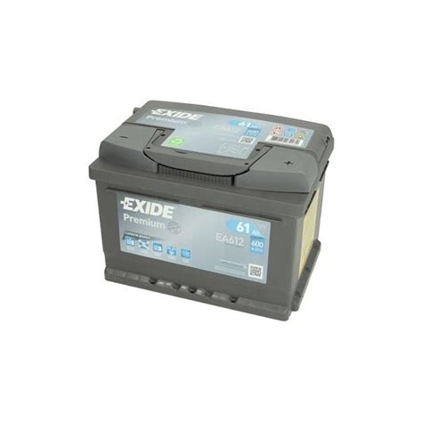EXIDE PREMIUM 12V 61Ah 600A, EA612 Najlepšia cena pre Teba