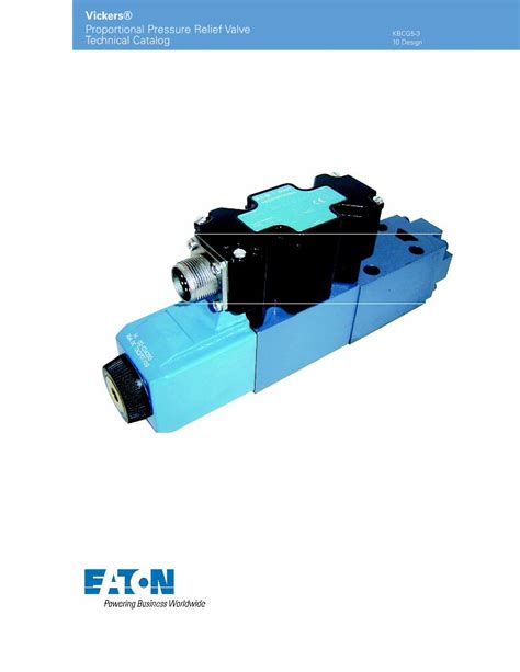 PDF Vickers Proportional Pressure Relief Valve KBCG5 3 Pub Eaton