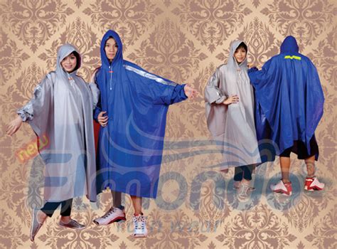 Jas Hujan Poncho Ponco Lengan Personal Elmondo Jas Ujan Dewasa