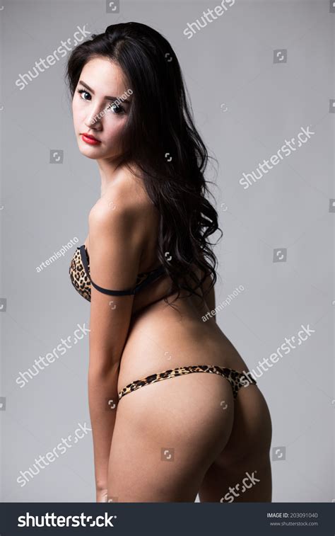 Beautiful Sexy Asian Woman Lingerie Stock Photo 203091040 Shutterstock