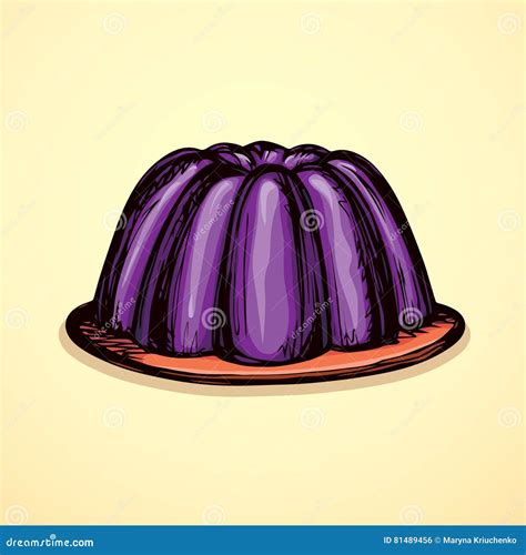 Jelly Vector Drawing Stock Vector Illustration Of Dewberry 81489456