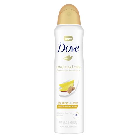 Dove Advanced Care Dry Spray Antiperspirant Deodorant Mango Almond