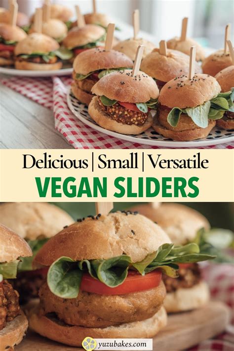 Delicious Vegan Sliders Yuzu Bakes