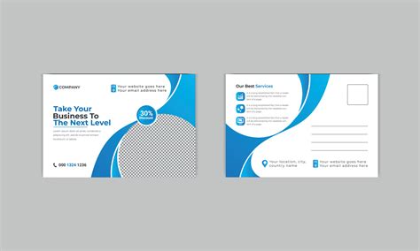 corporate postcard design design template 14625135 Vector Art at Vecteezy