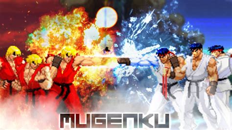 Ice Ryu Team Vs Fire Ken Team Street Fighter Mugen Multiverse YouTube