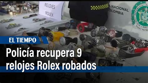 Policía entregó más detalles de los 200 relojes recuperados en