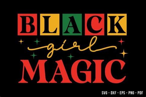 Black Girl Magic Svg Design Graphic By Beecraftr · Creative Fabrica