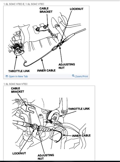 Throttle Body Cable Diagram