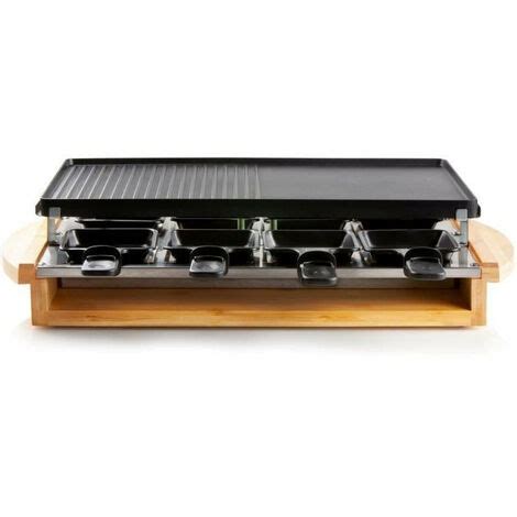 Domo Do G Appareil A Raclette Grill Bamboo W Niveaux