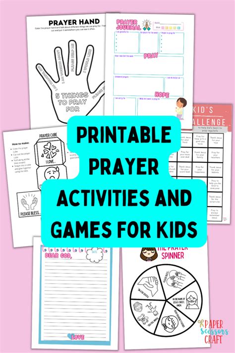 Printable Prayer Activities, Worksheets, & Games For Kids