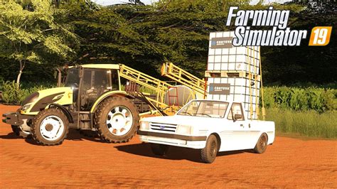 TRANSPORTANDO HERBICIDA A MINHA PAMPA Farming Simulator 19