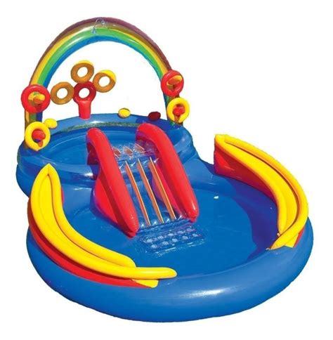 Piscina Inflável Playground Arco Iris 227 Litros Intex MercadoLivre