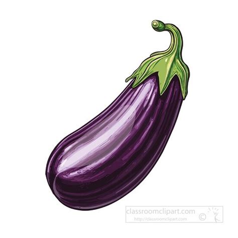 Vegetable Clipart Fresh Purple Eggplant