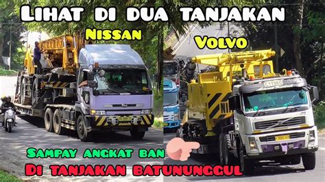 Joss Truk Trailer Bermuatan Berat Terpantau Di Tanjakan