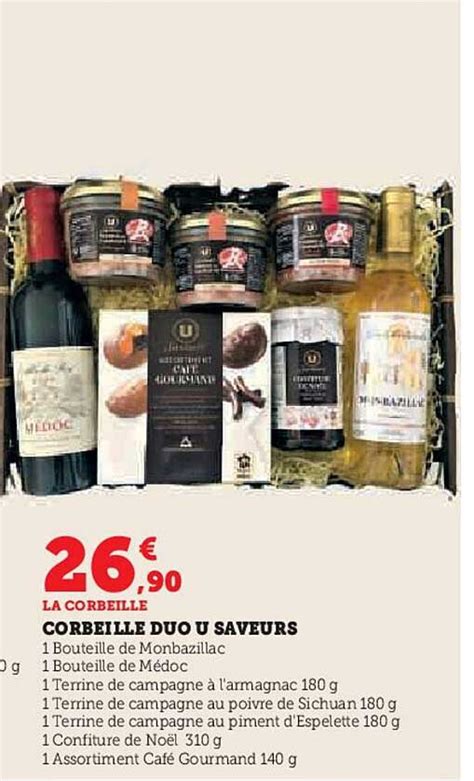 Promo Corbeille Duo U Saveurs Chez Super U Icatalogue Fr