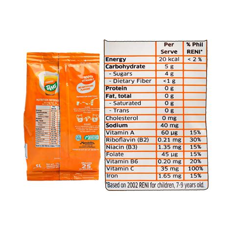 Tang Powdered Juice Orange 375g