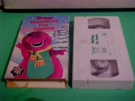 Barney Waiting For Santa Vhs Tape Sing Along Barney The Dinosaur The