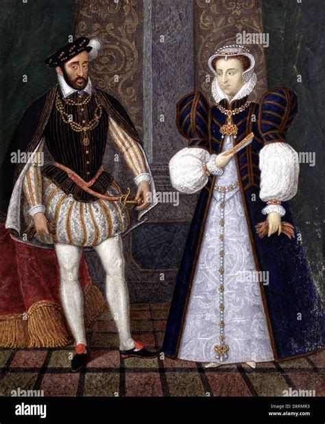 Anonymous Portraits Of Henry Ii And Catherine De M Dicis French School